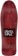 Santa Cruz Knox Firepit 10.07 LTD Reissue Skateboard Deck - burgundy stain - top