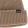 Volcom Sweep Lined Fleece Beanie - chestnut brown - front detail