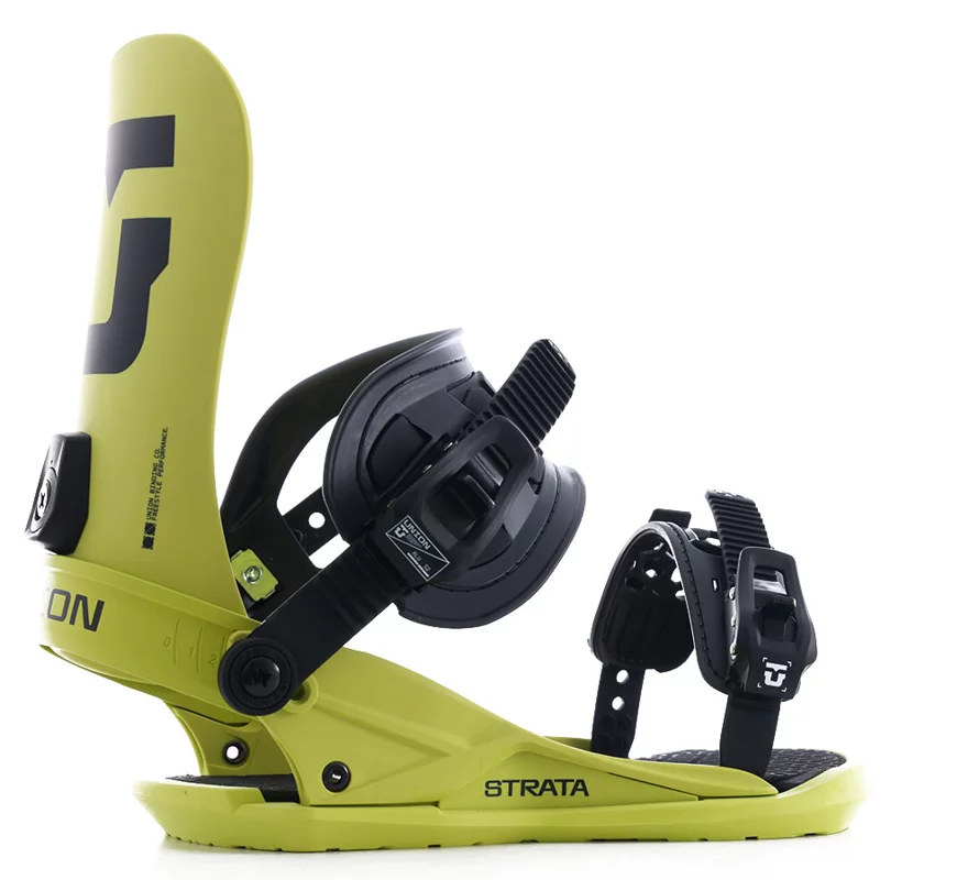 Union Strata Snowboard Bindings (Closeout) 2025 - acid green | Tactics
