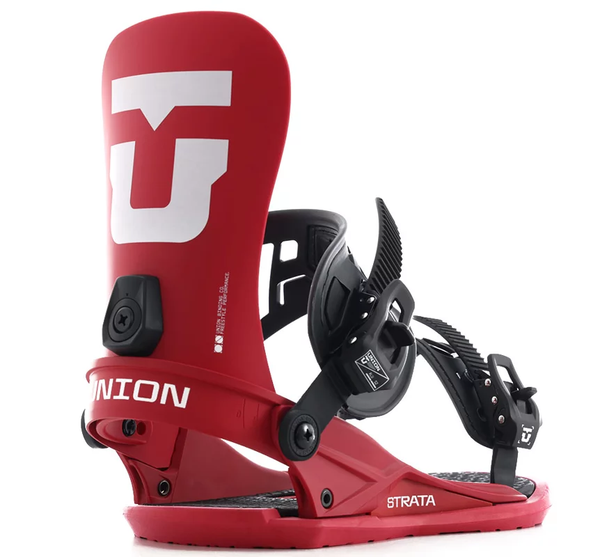 Union Strata Snowboard Bindings (Closeout) 2025 - burgundy | Tactics