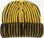 Autumn Chunky Beanie - black snake eye - reverse