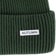 Autumn Cord Beanie - evergreen black - front detail