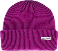 Autumn Cord Beanie - purple navy