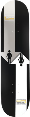 Girl McCrank Dual Directional 8.5 Twin Tip Shape Skateboard Deck - black/white - view large