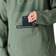 686 Waterproof Hoodie - cypress green - front detail