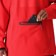 686 Waterproof Hoodie - true red - front detail