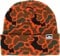 Autumn Duck Camo Beanie - safety orange