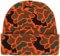 Autumn Duck Camo Beanie - safety orange - reverse