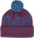 Autumn Mindful Mtn Pom Beanie - (hannah eddy) eggplant - reverse