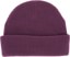 Autumn Simple Beanie - eggplant - reverse