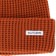 Autumn Waffle Beanie - rust - front detail