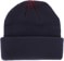 Coal Frena Beanie - navy rib - reverse