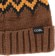 Coal Meadows Beanie - brown/orange - front detail