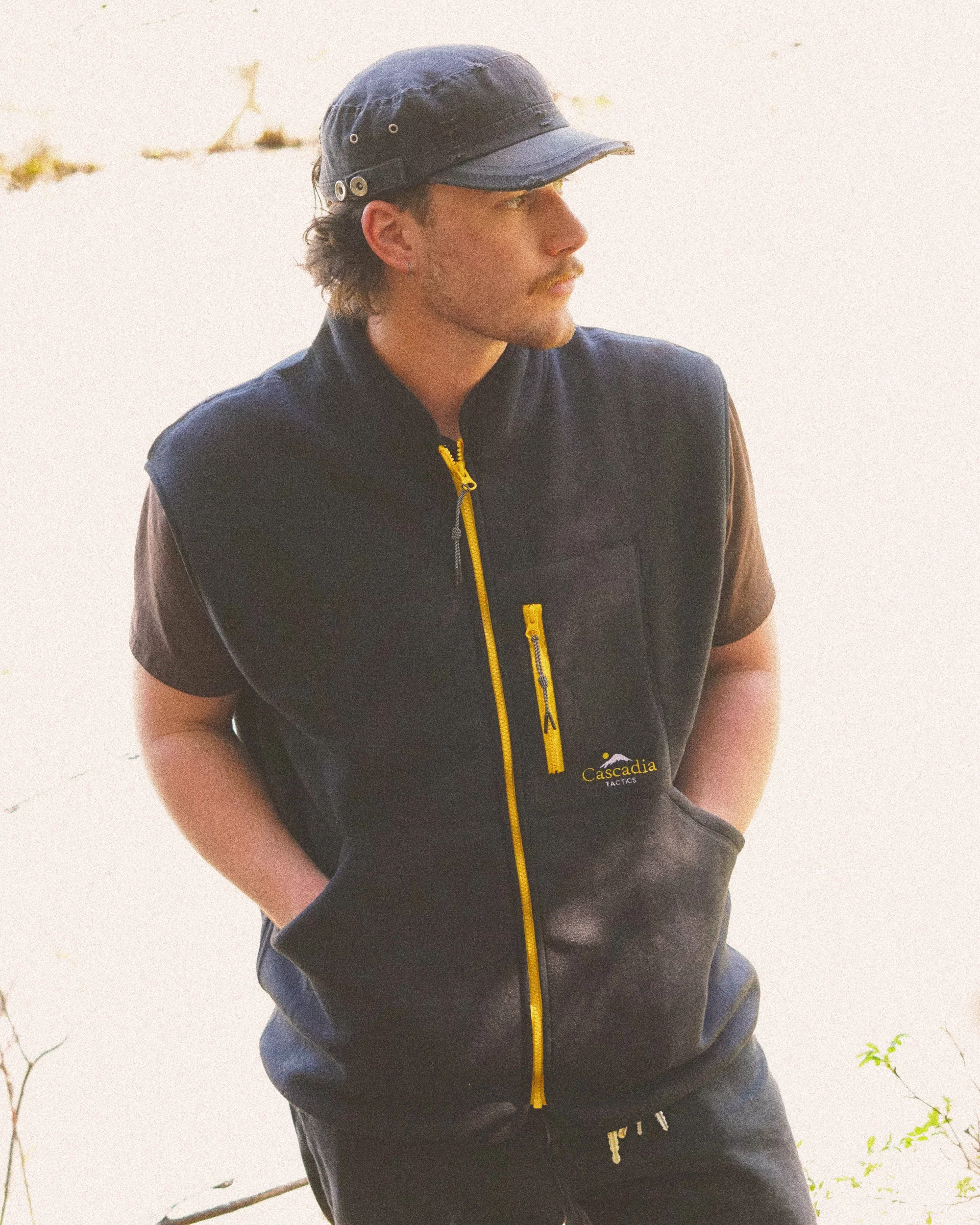 Tactics Cascadia Polartec Fleece Vest Jacket - black