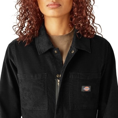 Dickies Women's Corduroy Coverall Pants - black | Tactics