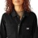 Dickies Women's Corduroy Coverall Pants - black - front detail