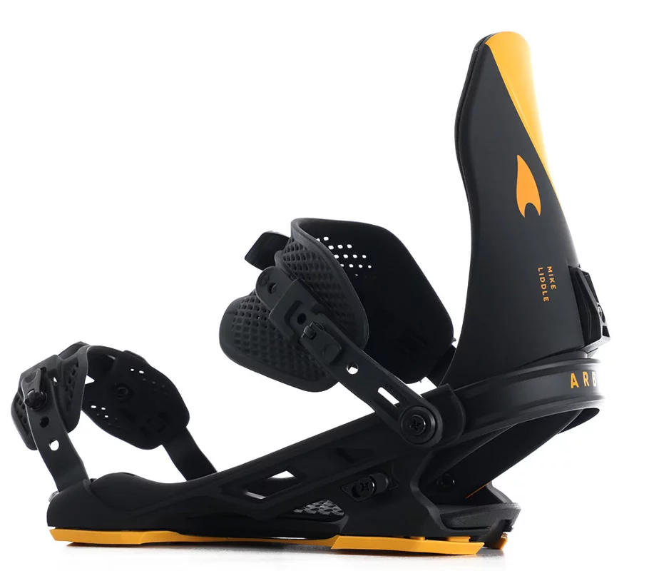 Arbor Hemlock Snowboard Bindings 2025 - (mike liddle) black/candle