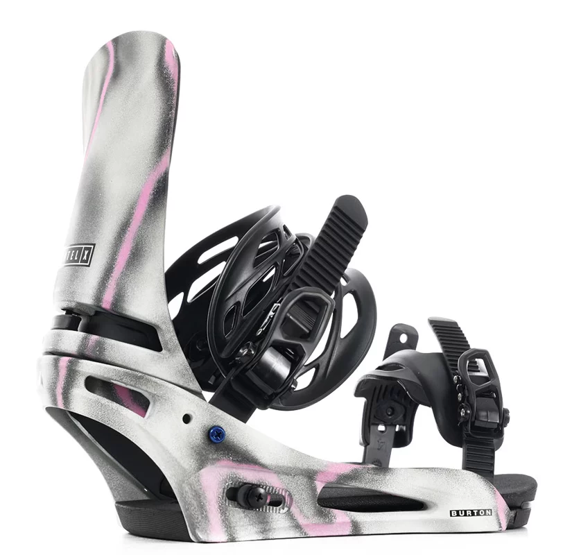 Burton Cartel X Snowboard Bindings 2025 - gray/pink | Tactics