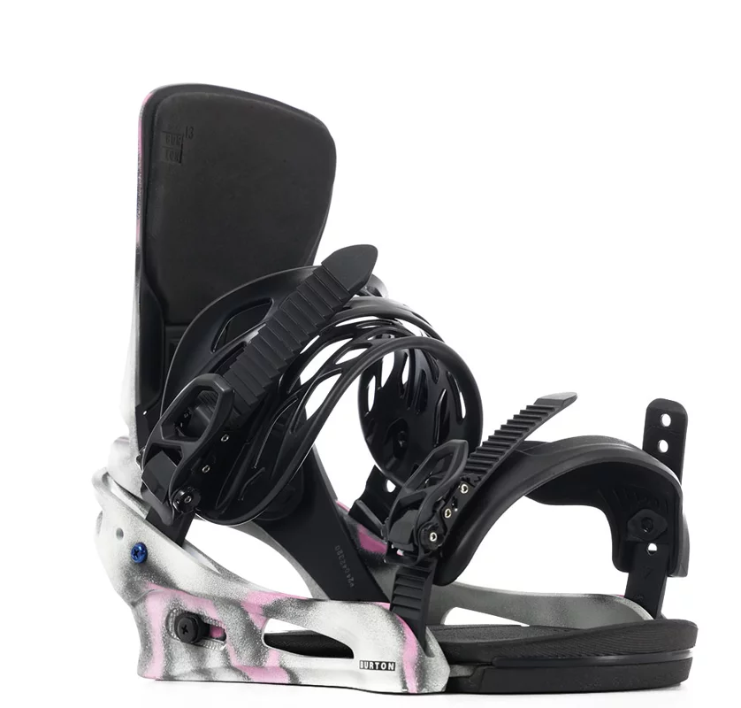 Burton Cartel X Snowboard Bindings 2025 - gray/pink | Tactics