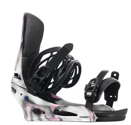 Burton Cartel X Snowboard Bindings 2025 - gray/pink