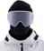 Anon M4 Cylindrical Goggles + MFI Face Mask & Bonus Lens - white/perceive sunny onyx + variable violet lens - alternate