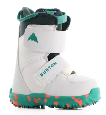 Burton Kids Mini Grom Snowboard Boots 2025 - white