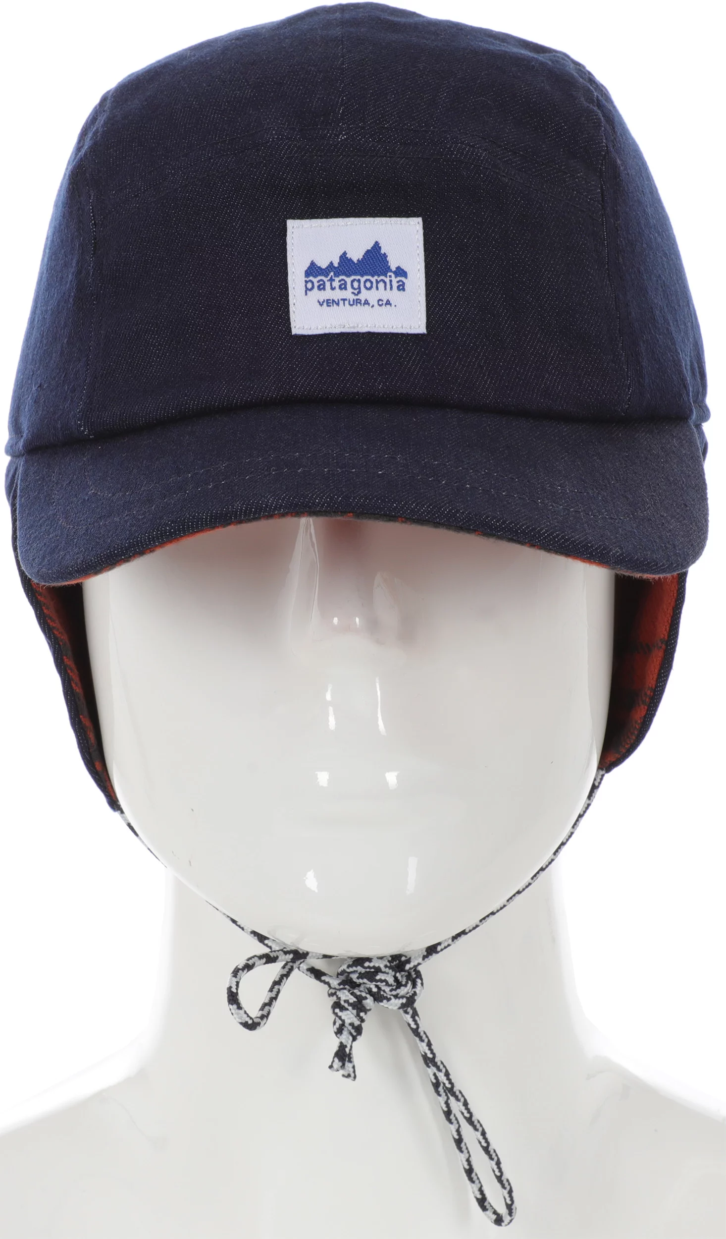Patagonia Range Earflap Cap Hat - cascade: burnished red