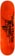 The Heated Wheel Grasshopper 8.75 Skateboard Deck - orange