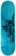 The Heated Wheel Grasshopper 8.75 Skateboard Deck - teal