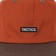 Tactics Trademark Snapback Hat - rust/brown - front detail