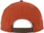 Tactics Trademark Snapback Hat - rust/brown - reverse