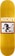 Hockey Piscopo New Value 8.38 Skateboard Deck - yellow