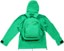 Carpet Bookbag Rain Jacket - green - alternate reverse