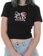 Tactics Women's Lucky Devil Crop T-Shirt - black