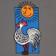 Chocolate Rooster L/S T-Shirt - charcoal - front detail