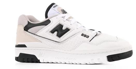 New Balance 550 Shoes - white/white