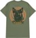 Portal Dimension Barking Dogs Don't Bite T-Shirt - olive - reverse