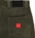 Chocolate Cord Pants - olive - reverse detail