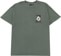 Former Brainscan Oversize T-Shirt - washed green - front