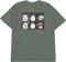 Former Brainscan Oversize T-Shirt - washed green - reverse