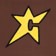 Carpet Chenille C-Star Hoodie - brown - front detail