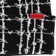 Corduroy Barbed Plaid Beanie - black - front detail