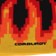 Corduroy Digi Flames Beanie - black - front detail