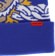 Corduroy Keep Out Beanie - cobalt - front detail