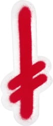 Deathwish Gang Logo Sticker - red/white