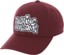 Fucking Awesome PBS Logo Snapback Hat - maroon