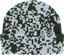 Corduroy Pixels Beanie - evergreen - reverse