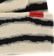 Corduroy Ripped Stripe Beanie - natural - front detail