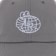 Last Resort AB Daddy Cap Strapback Hat - alloy grey - front detail