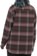 Volcom Women's Insulated Riding Flannel Jacket - dusty lavender - reverse